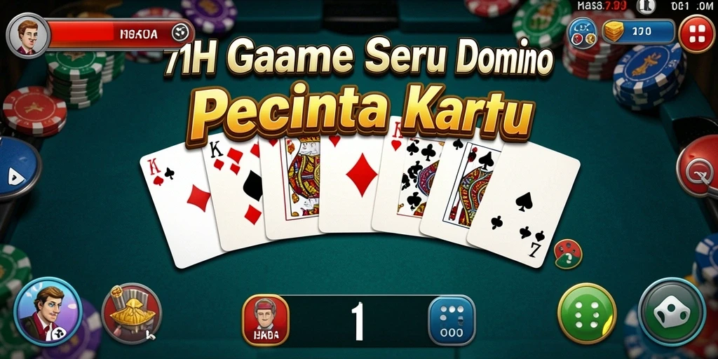 Screenshot 71H, menampilkan gameplay Domino yang mendebarkan.