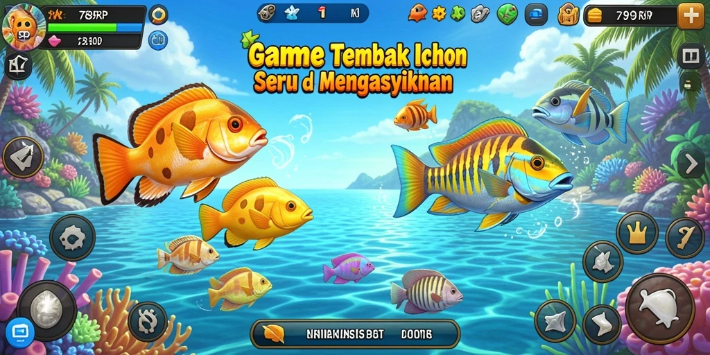 Tampilan gameplay seru di 789RP saat menembak ikan.