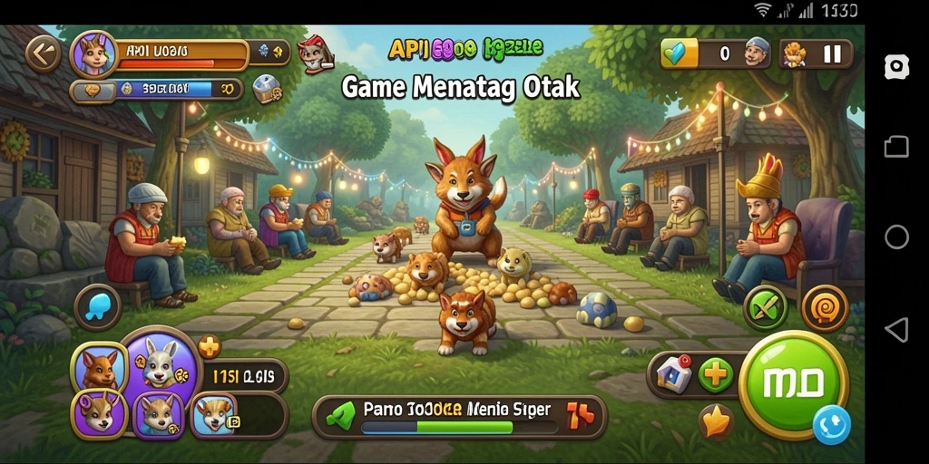 Tangkapan layar API5000 menampilkan puzzle menarik dan antarmuka yang ramah pengguna.