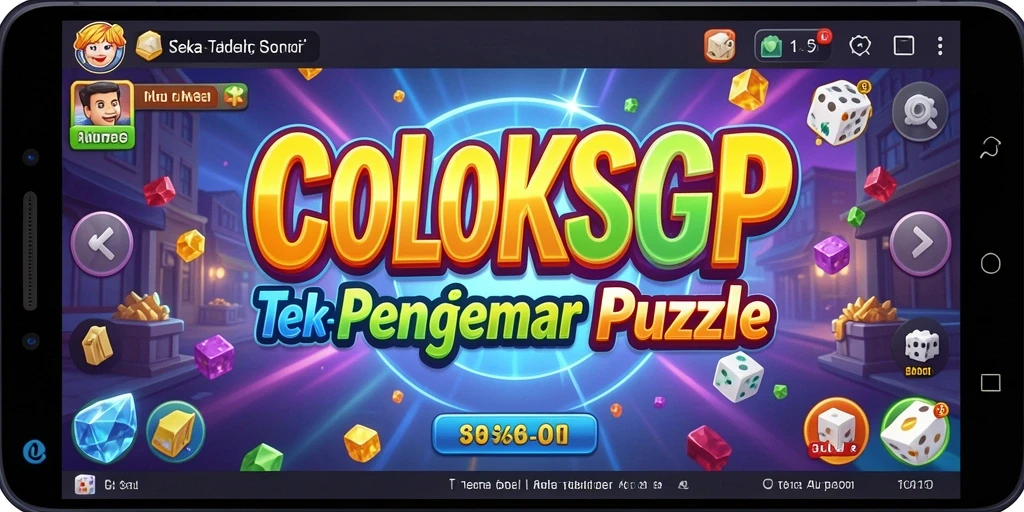 Tampilan gameplay menantang di COLOKSGP yang penuh warna.