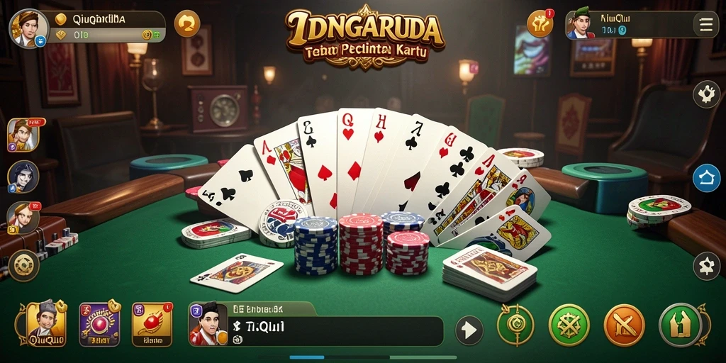 Tampilan gameplay QiuQiu yang menarik dari IDNGARUDA.