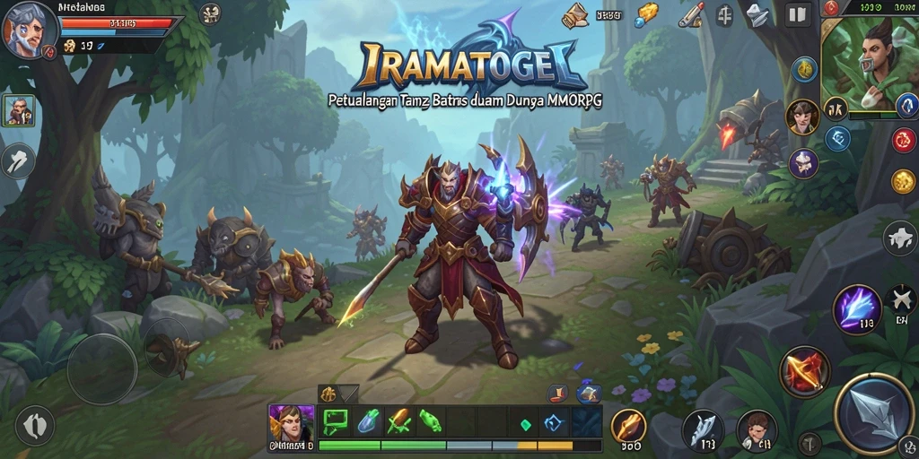 Screenshot gameplay IRAMATOGEL yang menampilkan aksi seru dalam MMORPG.