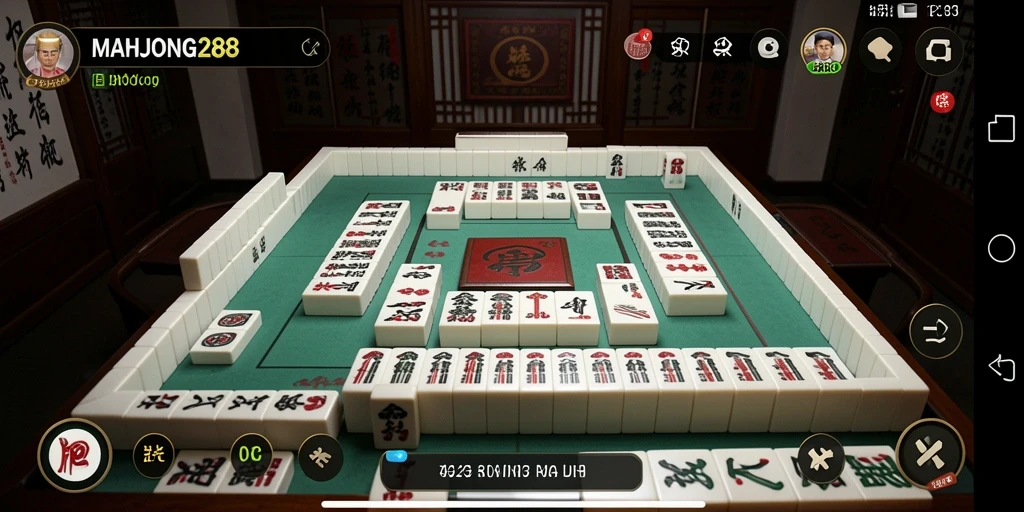Tampilan gameplay Mahjong yang menawan dan seru.