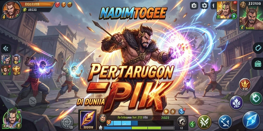 Tampilan aksi pertarungan seru di NADIMTOGEL.