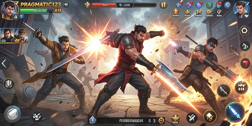 Tampilan aksi seru dalam gameplay PRAGMATIC123.
