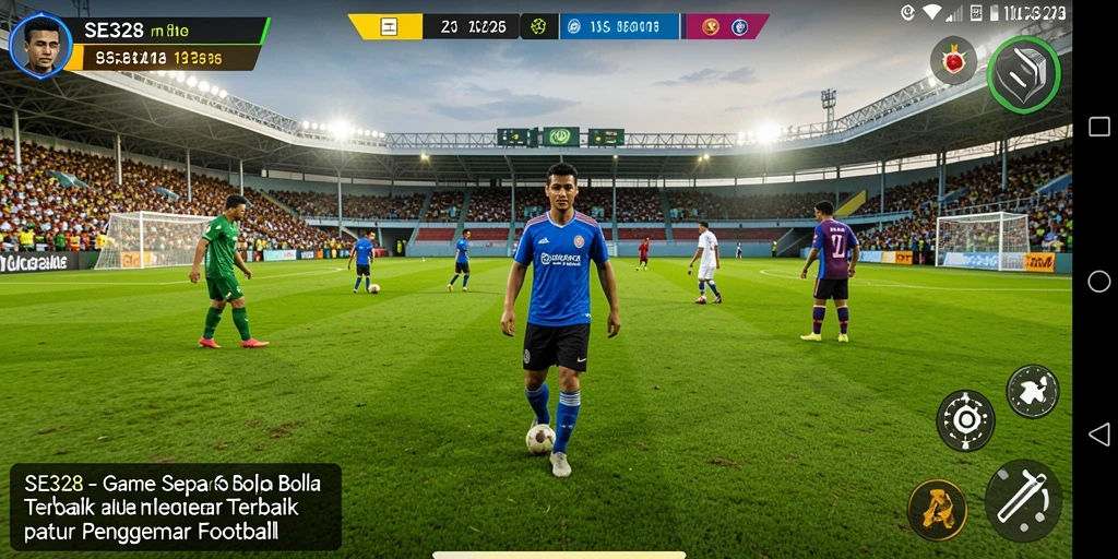 Tampilan gameplay SE328 yang menarik dengan aksi sepak bola yang intens.