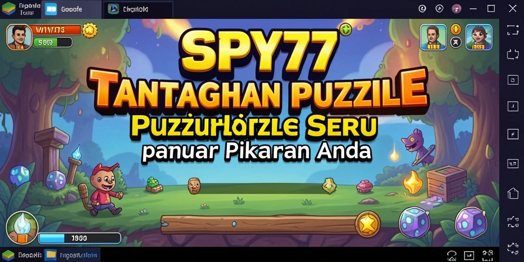 Screenshot gameplay SPY77 menunjukkan tantangan puzzle yang menarik.