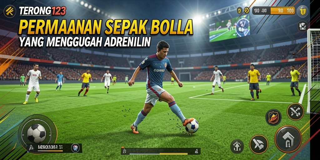 Tampilan menegangkan dari pertandingan sepak bola di TERONG123.