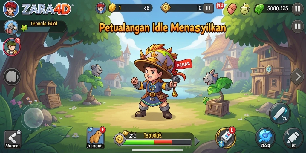 Tampilan gameplay <strong>ZARA4D</strong> yang menarik dan menenangkan.